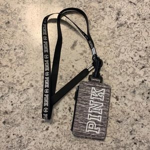 PINK wallet lanyard